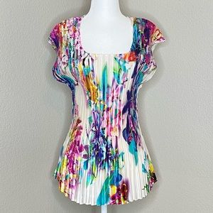 Milano Woman Floral Sleeveless Blouse